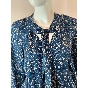 Parker Willows print tie neck blouse